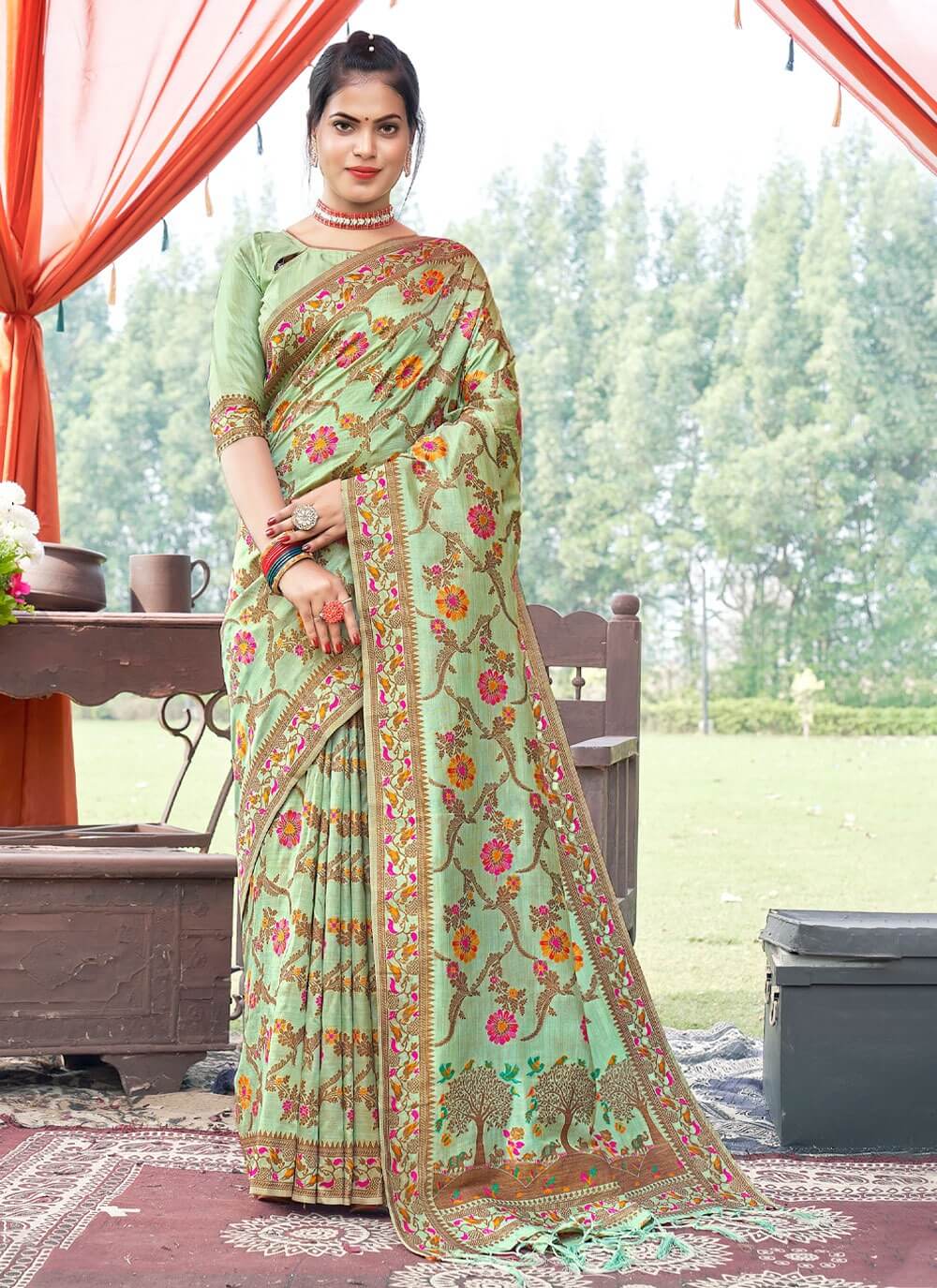 SANGAM SAREES KALINA SILK